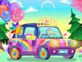 Gioco Decorazione auto arcobaleno  in linea