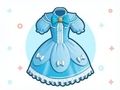 Gioco Libro da colorare: vestito con fiocco  in linea