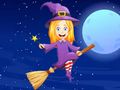Gioco Libro da colorare: Ragazza di Halloween  in linea