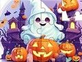 Gioco Puzzle: Fantasma carino di Halloween  in linea