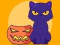 Gioco Libro da colorare: Gatto di Halloween  in linea