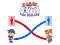Gioco Disegna il disegno al tratto della toilette  in linea