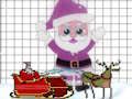Gioco Babbo Natale da colorare facile  in linea