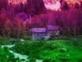 Gioco Fuga da paesaggi di montagna colorati  in linea