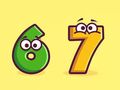 Gioco Libro da colorare: Numero 6-7  in linea