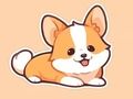 Gioco Libro da colorare: Corgi  in linea