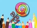 Gioco Libro da colorare: lecca-lecca  in linea