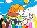 Gioco Libro da colorare: Tartaruga solare  in linea