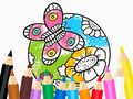 Gioco Libro da colorare: Farfalla con fiore  in linea