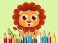 Gioco Libro da colorare: Cucciolo di leone  in linea