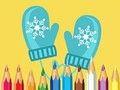 Gioco Libro da colorare: vestiti invernali carini  in linea