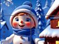 Gioco Puzzle del pupazzo di neve felice  in linea