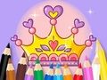 Gioco Libro da colorare: Corona della principessa  in linea