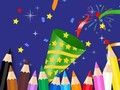 Gioco Libro da colorare: Felice Anno Nuovo  in linea