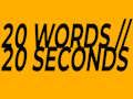 Gioco 20 parole in 20 secondi  in linea