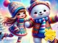Gioco Puzzle: Ragazza sulla pista di pattinaggio  in linea
