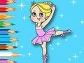 Gioco Libro da colorare: Ballerina  in linea