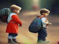 Gioco Puzzle con immagini del ritorno a scuola  in linea