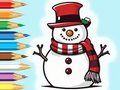 Gioco Libro da colorare: Famiglia di pupazzi di neve  in linea