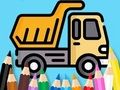 Gioco Libro da colorare: camion con cassone ribaltabile  in linea