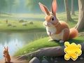 Gioco Puzzle: Coniglio E Scoiattoli  in linea