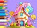 Gioco Libro da colorare: Casa lecca-lecca  in linea