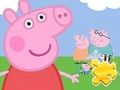 Gioco Puzzle: Peppa con la famiglia  in linea