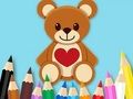 Gioco Libro da colorare: Orsetto giocattolo  in linea