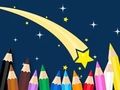 Gioco Libro da colorare: Stella cadente  in linea