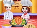 Gioco Chef Twins Cucina per la cena del Ringraziamento  in linea