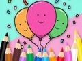 Gioco Libro da colorare: Festeggia-Palloncini  in linea