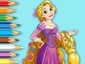 Gioco Libro da colorare: la principessa Rapunzel  in linea