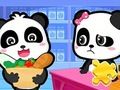 Gioco Puzzle: supermercato Baby Panda  in linea