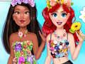 Gioco Look alla moda con fiori da principessa  in linea