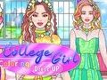 Gioco Vestire la colorazione della ragazza del college  in linea