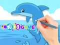Gioco Libro da colorare: Delfino carino  in linea