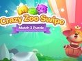 Gioco Puzzle Match 3 a scorrimento Crazy Zoo  in linea