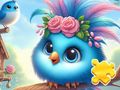 Gioco Puzzle: simpatico uccellino blu  in linea