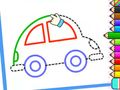 Gioco Disegno per bambini: macchina carina  in linea