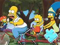 Gioco Puzzle: Famiglia Simpson a cavallo  in linea