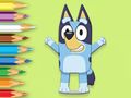 Gioco Libro da colorare: Felice Bluey  in linea