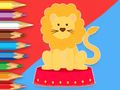 Gioco Libro da colorare: Circo-Leone  in linea