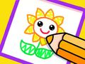Gioco Disegno del bambino: bellissimo fiore  in linea
