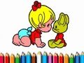 Gioco BTS: colorazione della bambina  in linea