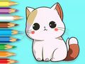 Gioco Libro da colorare: gattino carino  in linea