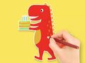 Gioco Libro da colorare: compleanno dei dinosauri  in linea