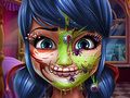 Gioco Trucco di Halloween ragazza punteggiata  in linea