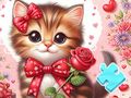 Gioco Puzzle: Gatto Bowknot  in linea