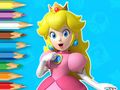 Gioco Libro da colorare: La giovane principessa Peach  in linea