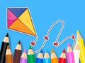 Gioco Libro da colorare: Aquilone Bowknot  in linea